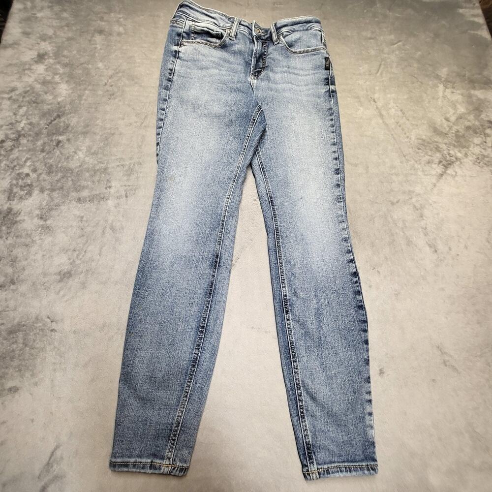 Silver Jeans Co. Jeans Womens 27 Blue Skinny Light Wash Stretch 5-Pocket Slim